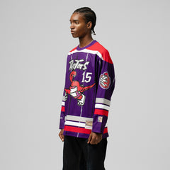 Vince Carter Toronto Raptors Unisex Maxxed Out Fashion Hockey Jersey Purple - Mitchell & Ness