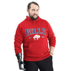 Buffalo Bills G-III Sports by Carl Banks Adaptive Team Spirit Graphic Fleece Pullover Hoodie - Red Hoodies