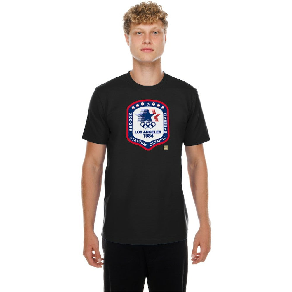 Los Angeles Dodgers x The Heritage Collection New Era LA84 Summer Olympics T-Shirt - Black T-shirts