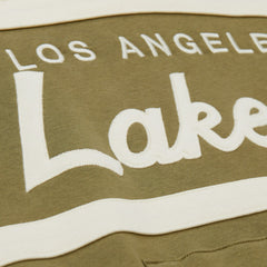 Los Angeles Lakers Double Clutch Head Coach Hoodie Olive/Black - Mitchell & Ness