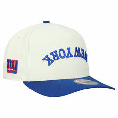 New York Giants New Era Upside Down 9FIFTY A-Frame Snapback Hat - Cream Hats