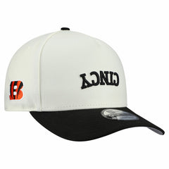 Cincinnati Bengals New Era Upside Down 9FIFTY A-Frame Snapback Hat - Cream Hats