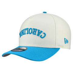 Carolina Panthers New Era Upside Down 9FIFTY A-Frame Snapback Hat - Cream Hats