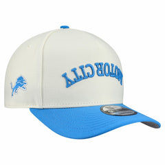 Detroit Lions New Era Upside Down 9FIFTY A-Frame Snapback Hat - Cream Hats