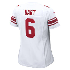 Jaxson Dart New York Giants Women's Game Jersey - White Jerseys