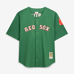 David Ortiz Boston Red Sox Mitchell & Ness Big & Tall Cooperstown Collection Mesh Batting Practice Jersey - Kelly Green Jerseys
