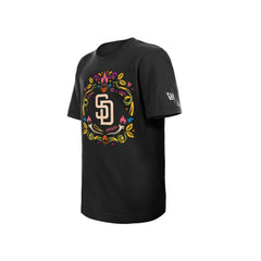 San Diego Padres New Era Youth Día de los Muertos T-Shirt - Black T-shirts