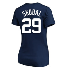 Tarik Skubal Detroit Tigers Profile Women's Plus Size Name & Number V-Neck T-Shirt - Navy T-shirts