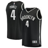 Drake Powell Brooklyn Nets Youth Fast Break Replica Jersey Black Icon Edition - Fanatics