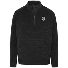 San Francisco Giants Levelwear Women's Camden Insignia 2.0 Quarter-Zip Jacket - Black Jackets