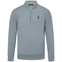 Los Angeles Angels Levelwear Upright Insignia Tri-Blend Quarter-Zip Pullover - Gray Pullover