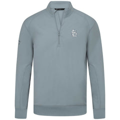 St. Louis Cardinals Levelwear Upright Insignia Tri-Blend Quarter-Zip Pullover - Gray Pullover