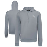 Kansas City Royals Levelwear Technic Insignia Quarter-Zip Hoodie - Gray Hoodies
