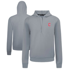 Cleveland Guardians Levelwear Technic Insignia Quarter-Zip Hoodie - Gray Hoodies