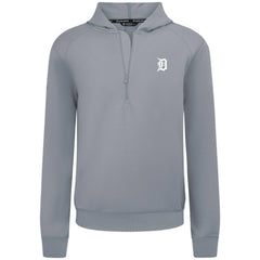 Detroit Tigers Levelwear Technic Insignia Quarter-Zip Hoodie - Gray Hoodies