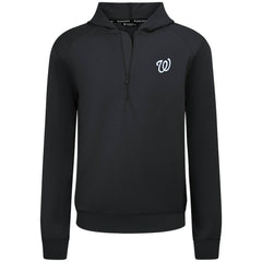 Washington Nationals Levelwear Technic Insignia Quarter-Zip Hoodie - Black Hoodies
