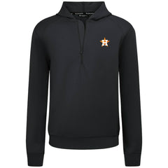 Houston Astros Levelwear Technic Insignia Quarter-Zip Hoodie - Black Hoodies
