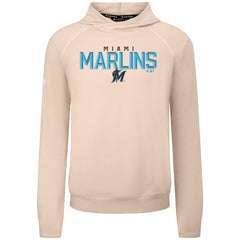 Miami Marlins Levelwear Mandate Carve Tri-Blend Hoodie - Khaki Hoodies