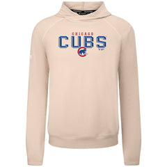 Chicago Cubs Levelwear Mandate Carve Tri-Blend Hoodie - Khaki Hoodies