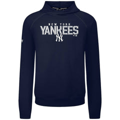 New York Yankees Levelwear Mandate Carve Tri-Blend Hoodie - Navy Hoodies