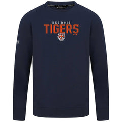 Detroit Tigers Levelwear Mandate Carve Tri-Blend Sweatshirt - Navy Sweatshirts