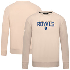 Kansas City Royals Levelwear Mandate Carve Tri-Blend Sweatshirt - Khaki Sweatshirts