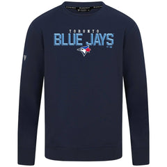 Toronto Blue Jays Levelwear Mandate Carve Tri-Blend Sweatshirt - Navy Sweatshirts
