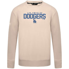 Los Angeles Dodgers Levelwear Mandate Carve Tri-Blend Sweatshirt - Khaki Sweatshirts