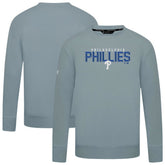 Philadelphia Phillies Levelwear Mandate Carve Tri-Blend Sweatshirt - Gray Sweatshirts