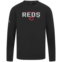 Cincinnati Reds Levelwear Mandate Carve Tri-Blend Sweatshirt - Black Sweatshirts