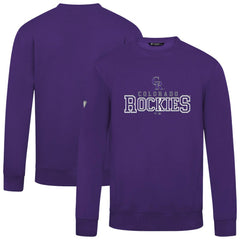 Colorado Rockies Levelwear Zane Journey Sweatshirt - Purple Sweatshirts