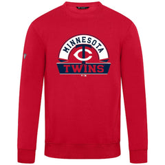 Minnesota Twins Levelwear Zane Banner Arch Sweatshirt - Red Sweatshirts