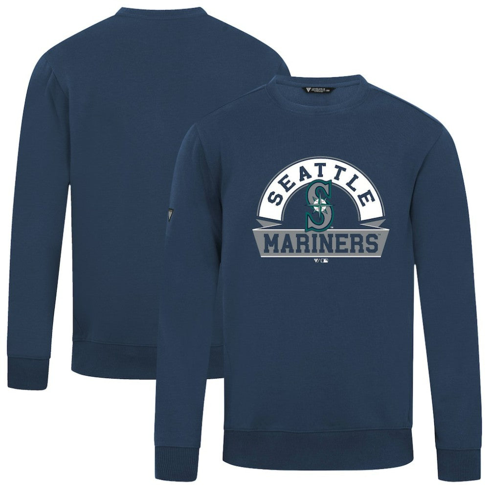 Seattle Mariners Levelwear Zane Banner Arch Sweatshirt - Navy Sweatshirts