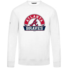 Atlanta Braves Levelwear Zane Banner Arch Sweatshirt - White Sweatshirts