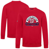 Washington Nationals Levelwear Zane Banner Arch Sweatshirt - Red Sweatshirts