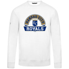 Kansas City Royals Levelwear Zane Banner Arch Sweatshirt - White Sweatshirts