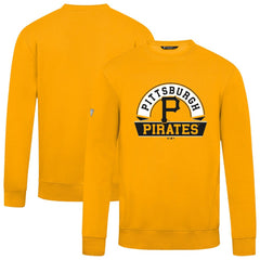 Pittsburgh Pirates Levelwear Zane Banner Arch Sweatshirt - Gold Sweatshirts