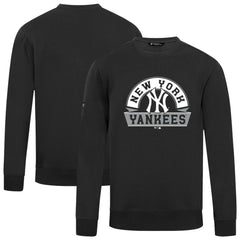 New York Yankees Levelwear Zane Banner Arch Sweatshirt - Black Sweatshirts