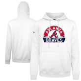 Atlanta Braves Levelwear Podium Banner Arch Hoodie - White Hoodies
