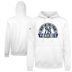New York Yankees Levelwear Podium Banner Arch Hoodie - White Hoodies