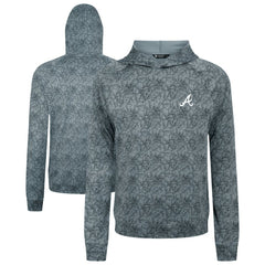 Atlanta Braves Levelwear Albatross Raglan Hoodie - Gray Hoodies