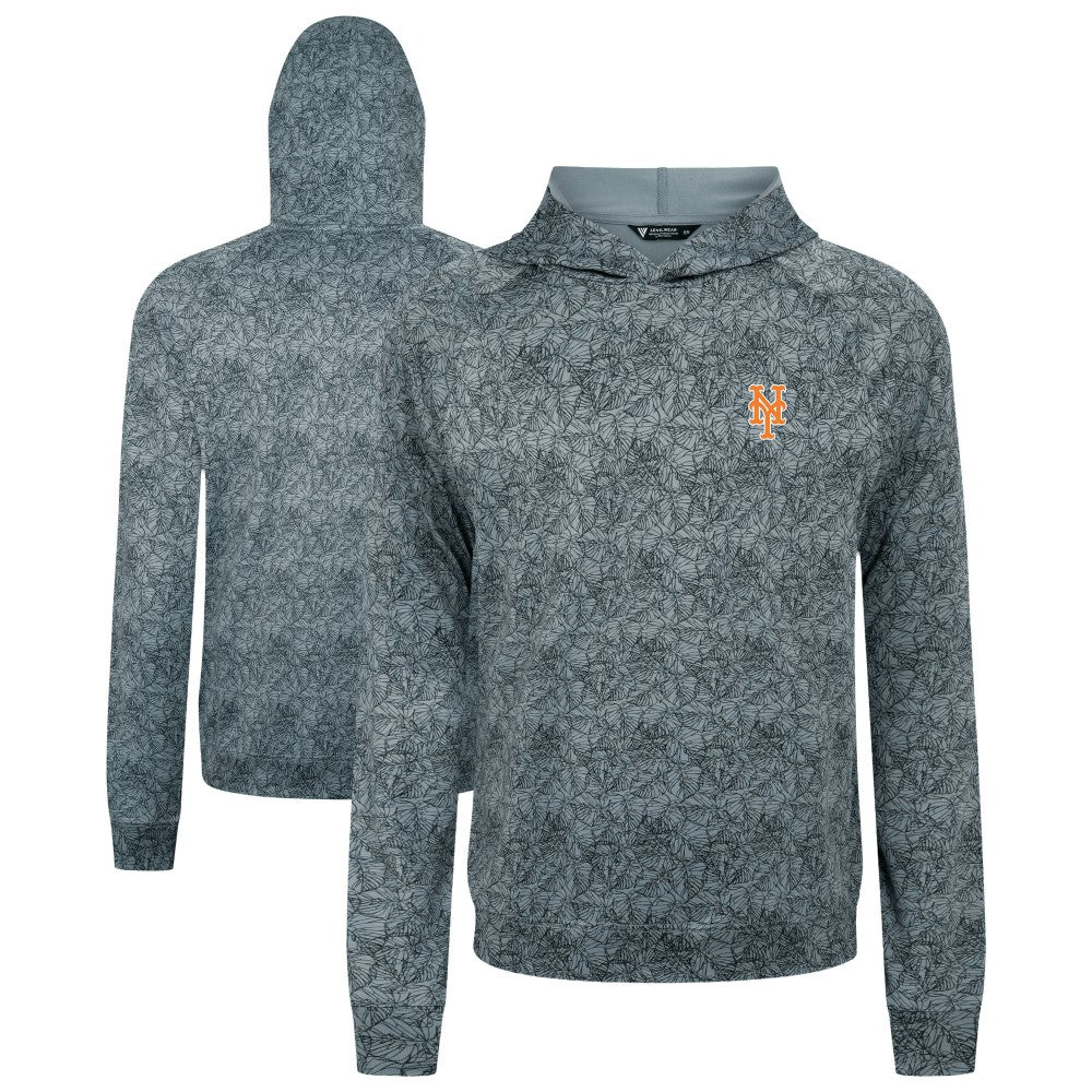 New York Mets Levelwear Albatross Raglan Hoodie - Gray Hoodies