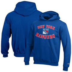 New York Rangers Champion Youth Fleece Powerblend Hoodie - Blue | US 203391349