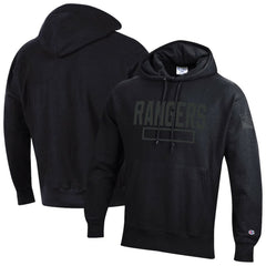 New York Rangers Champion Tonal Reverse Weave Fleece Hoodie - Black | US 203391358