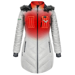 Philadelphia Eagles ActionHeat Women's 5V Battery Heated Long Puffer Full-Zip Hoodie Jacket - White Hoodies
