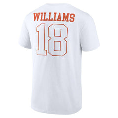 Caleb Williams Chicago Bears Outline Player T-Shirt - White T-shirts