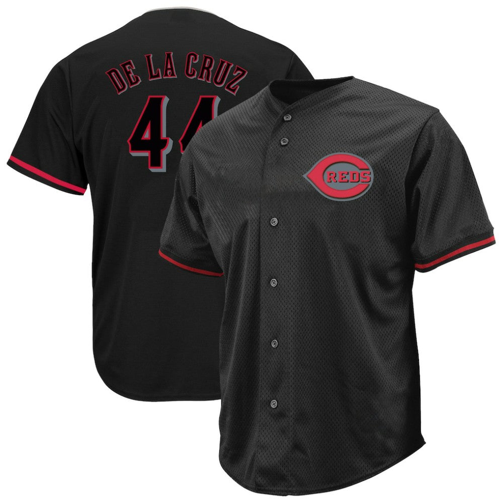 Elly De La Cruz Cincinnati Reds Profile Big & Tall Pop Fashion Jersey - Black Jerseys