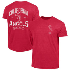 Los Angeles Angels Champion Vintage 3-Hit Tri-Blend T-Shirt - Red T-shirts