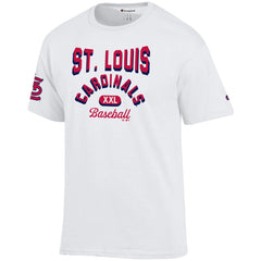 St. Louis Cardinals Champion 3-Hit Jersey T-Shirt - White Jerseys