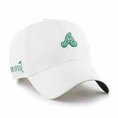 Atlanta Braves '47 Elevated Greens Clean Up Adjustable Hat - White Hats